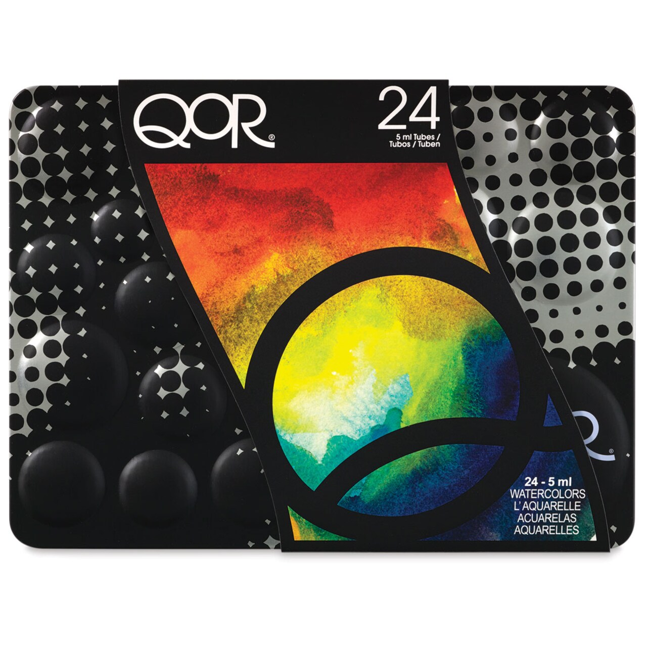 QoR Modern Watercolors - Set of 24, Assorted Colors, 5 ml Tubes
